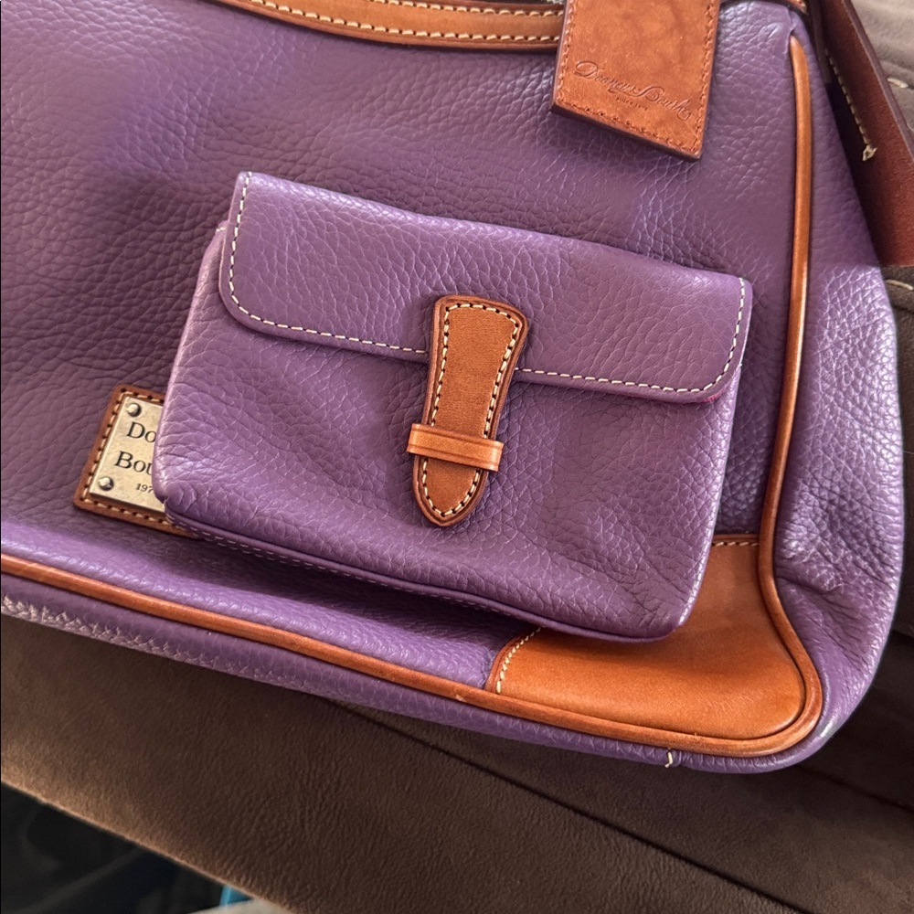 Dooney & Bourke Purple Harrison Shoulder Bag - Picture 5 of 5